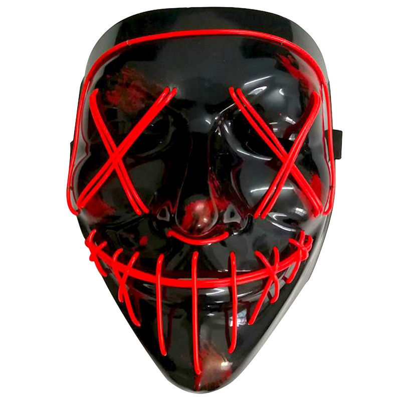 Masque lumineux rouge
