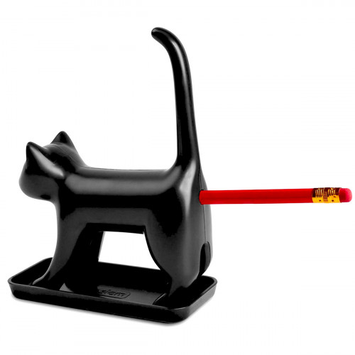 Chat Taille-Crayon Noir – Taille-Crayon Insolite avec Son - Mycrazystuff