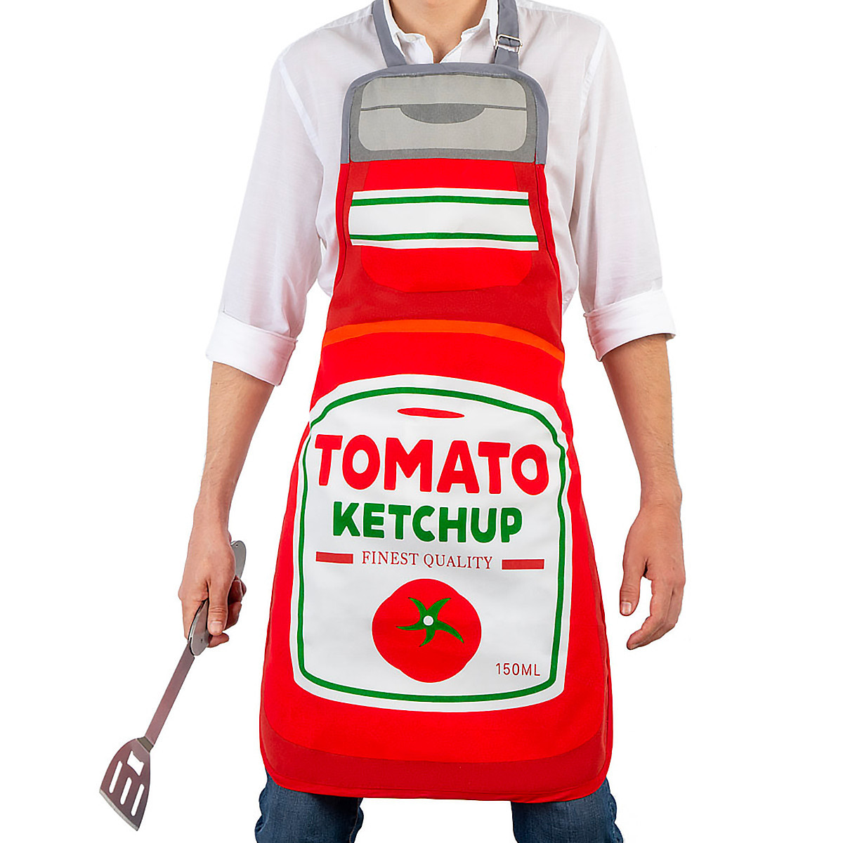 Tablier Enfant personnalisé Ketchup Mayo, 3-5 ans, 38 x 51 cm