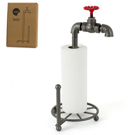 Support essuie-tout robinet style Industriel