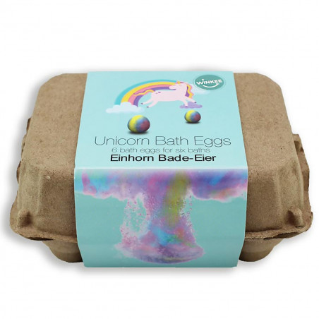 Boîte de 6 oeufs de licorne pour le bain