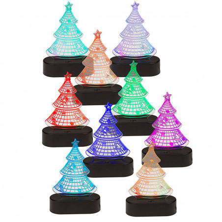 Sapin de Noël 3D lumineux