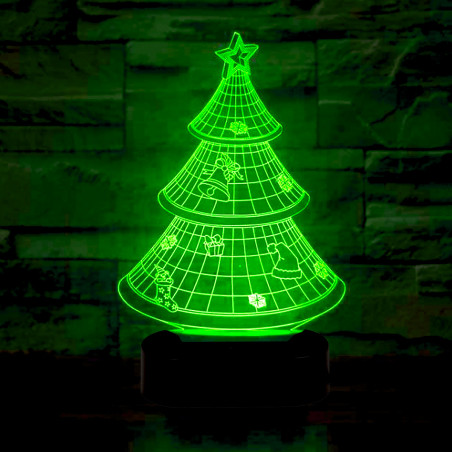 Sapin de Noël 3D lumineux