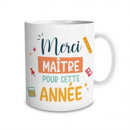 Mug Merci Maître pour cette année