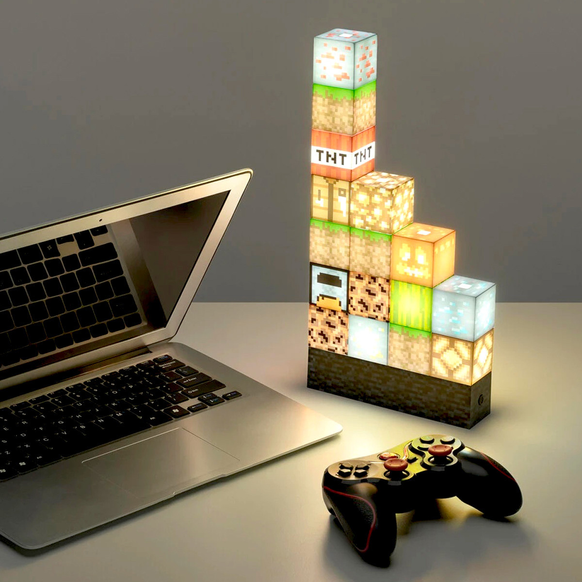 Cadeau geek : Lampe Minecraft Construction - 29,94 €