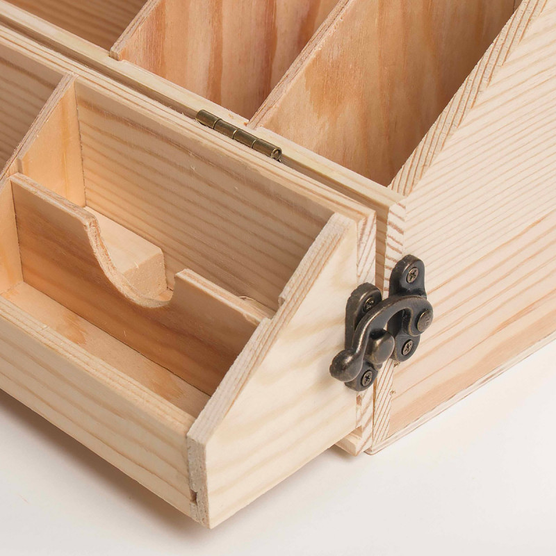 Coffret à bouteille transformable en organiseur de bureau