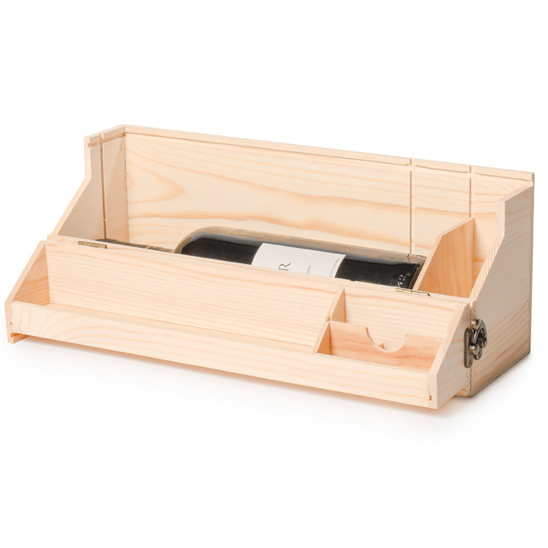 Coffret à bouteille transformable en organiseur de bureau