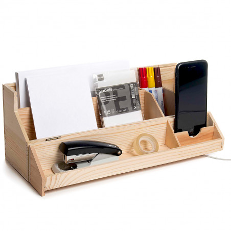 Coffret à bouteille transformable en organiseur de bureau