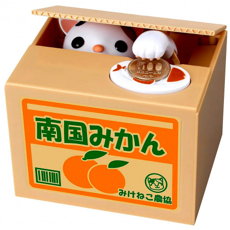 Tirelire petit chat voleur