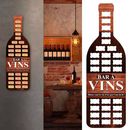 Collecteur bouchons de bouteille de vin