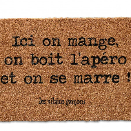 Paillasson Ici on mange...