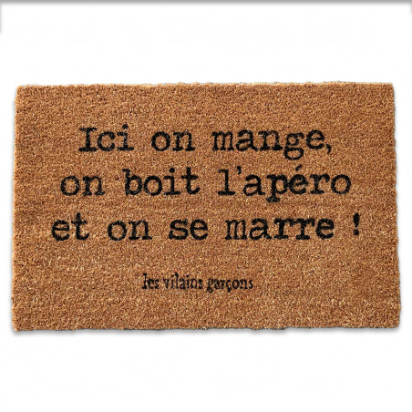 Paillasson Ici on mange...