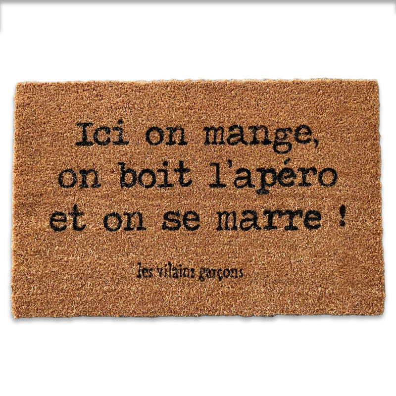 Paillasson Ici on mange...