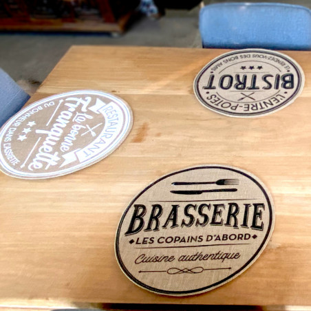 Lot de 6 sets de table toile de jute