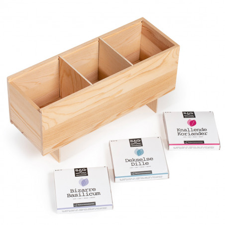 Coffret à bouteille transformable en jardinière potager