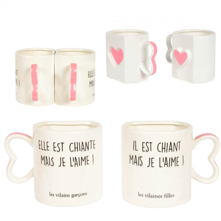 Coffret Duo mugs Mais je l'aime