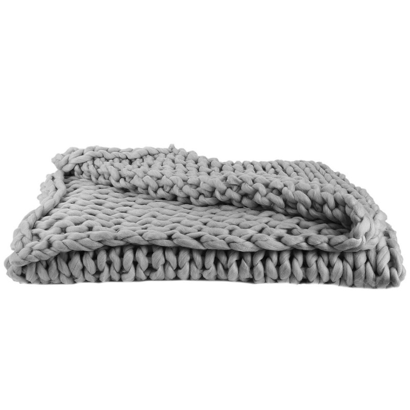 Plaid grosse maille