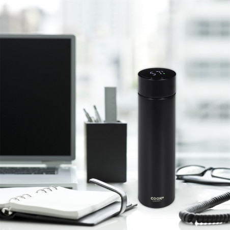 Bouteille isotherme avec thermomètre