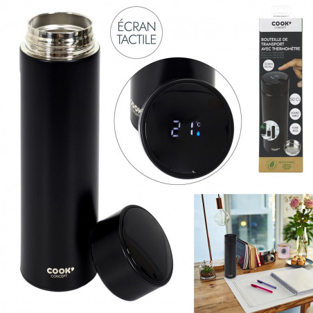 Bouteille isotherme avec thermomètre