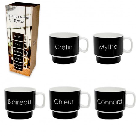 Coffret tasses Mytho Vilains garçons