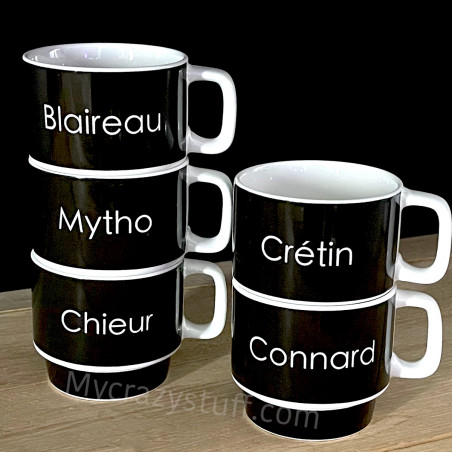 Coffret tasses Mytho Vilains garçons
