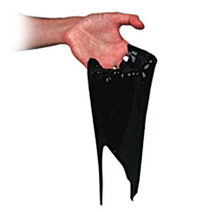 Photo Baril de pâte Slime noire.