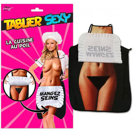 Tablier sexy mangez seins