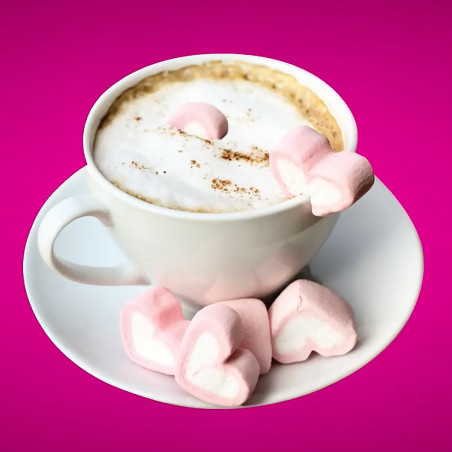 Coffret 3 bombes chocolat chaud coeurs guimauve