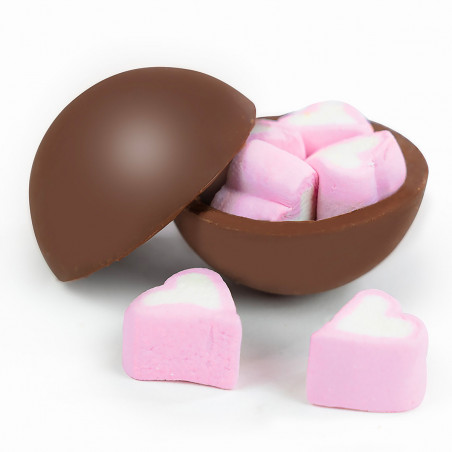 Coffret 3 bombes chocolat chaud coeurs guimauve