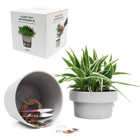 Pot de fleur cachette