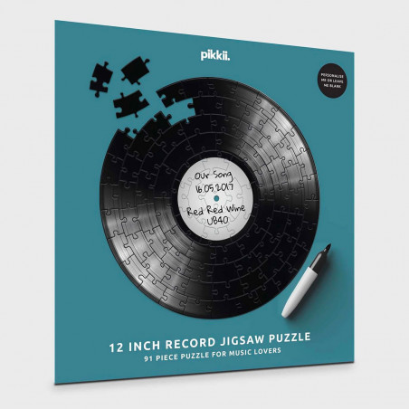 Disque vinyle puzzle à personnaliser