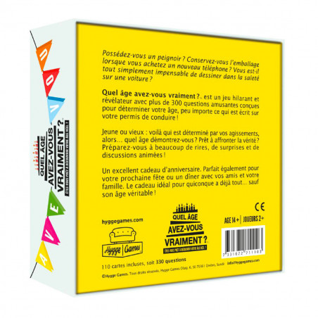 Jeu Quel âge avez-vous vraiment?