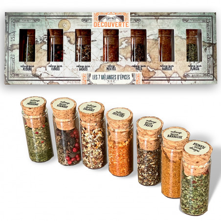Coffret découverte 7 mélanges d'épices