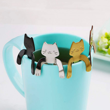 Cuillères chat à suspendre