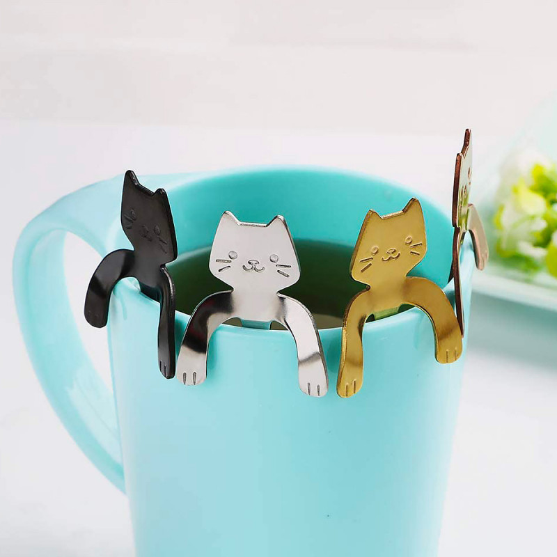 Cuillères chat à suspendre