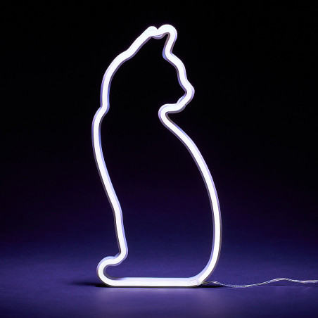 Lampe neon silhouette chat
