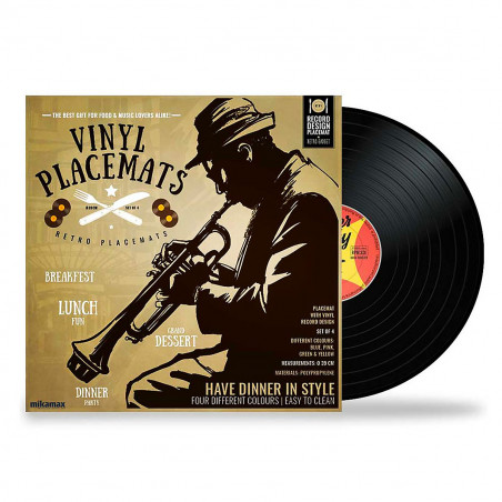 Pochette 4 disques vinyles sets de table