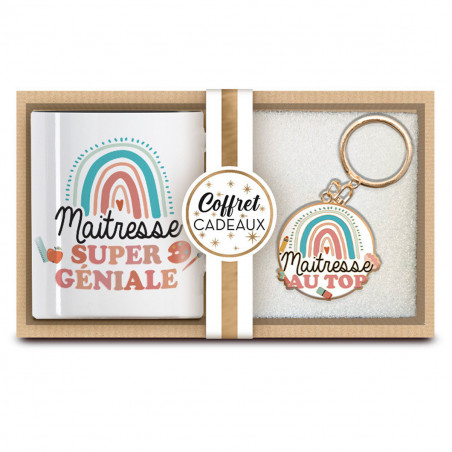 Coffret Cadeau Maîtresse Mug + Porte-clés - MyCrazyStuff
