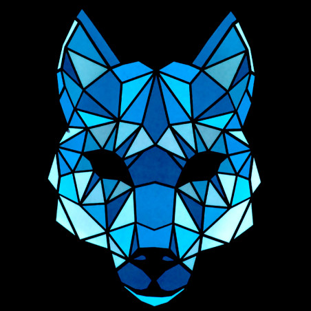 Masque Loup lumineux interactif