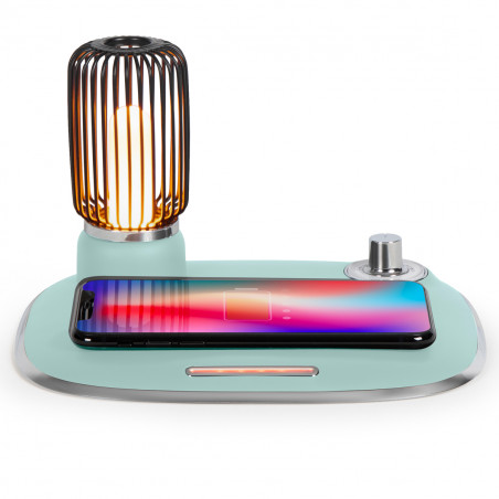 Veilleuse de chevet Vintage chargeur induction