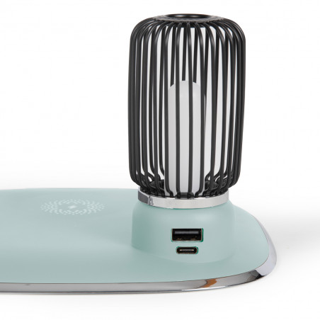 Veilleuse de chevet Vintage chargeur induction