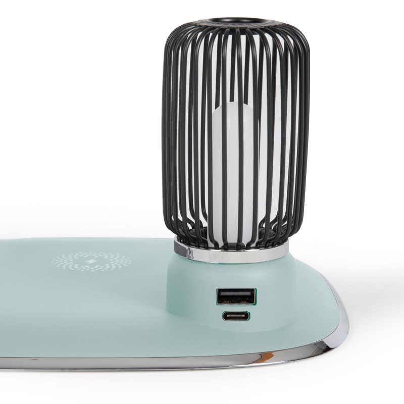 Veilleuse de chevet Vintage chargeur induction