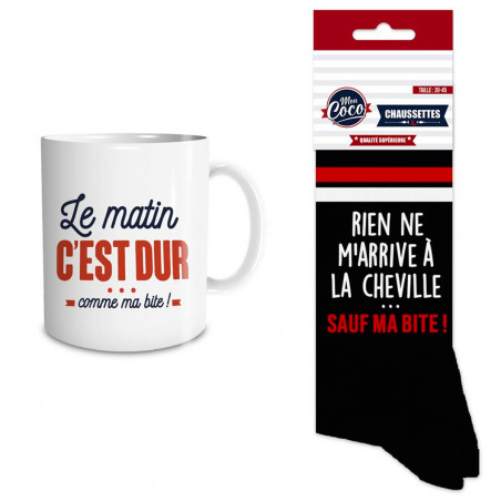 Coffret Mug Chaussettes Ma Bite - mycrazystuff.com