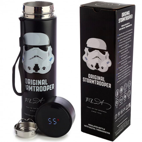 Bouteille isotherme thermomètre Stormtrooper