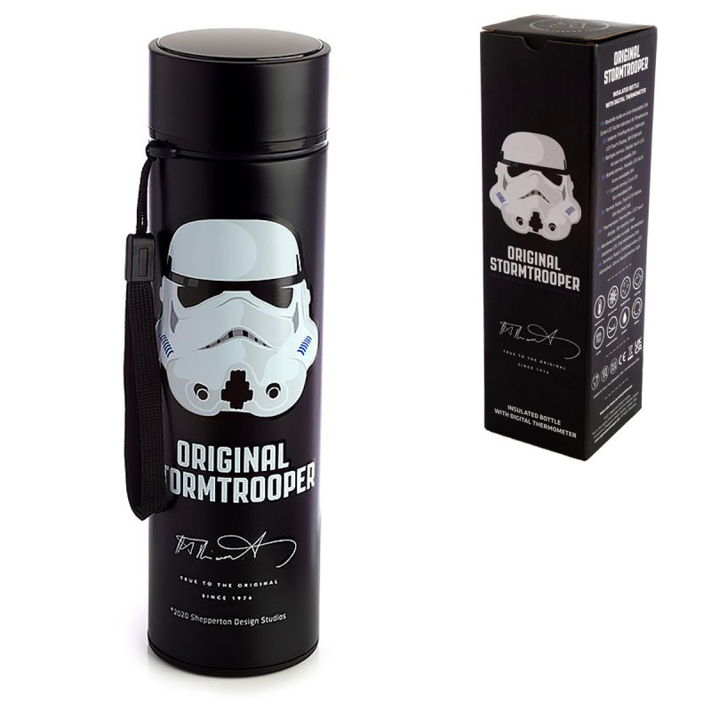 Bouteille isotherme thermomètre Stormtrooper