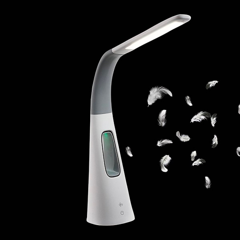 Lampe de bureau ventilateur intégré