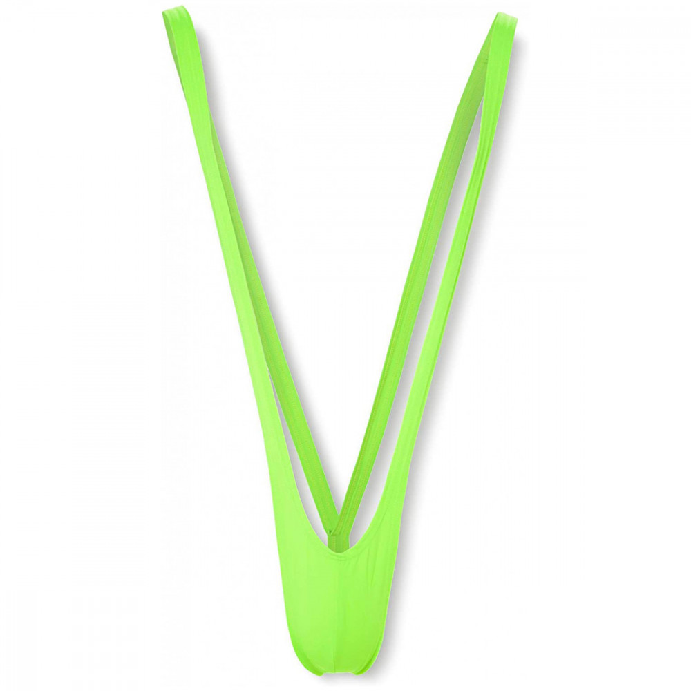 Borat Mankini Vert – Slip à Bretelles Humoristique - Mycrazystuff