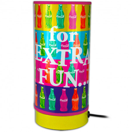 Lampe cylindrique Coca-Cola