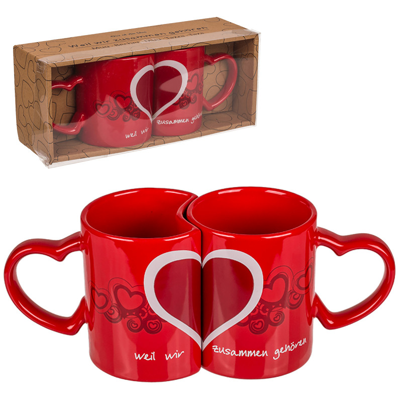 Duo mugs entrelacés