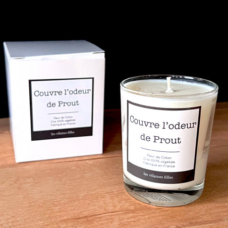 Bougie "couvre l'odeur de prout"
